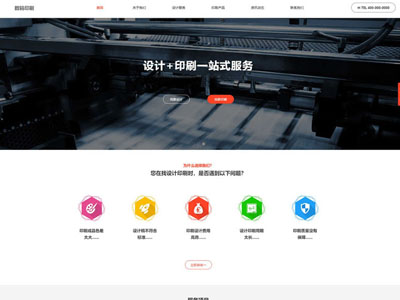 印刷服務(wù)有限公司網(wǎng)站設(shè)計(jì)-案例